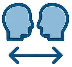 Gesichter Kommunikation